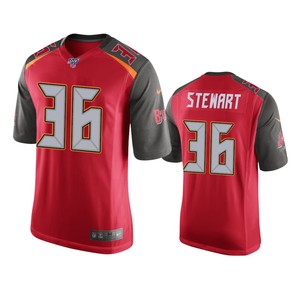 Tampa Bay Buccaneers M.j. Stewart Red 100th Season Game Jersey