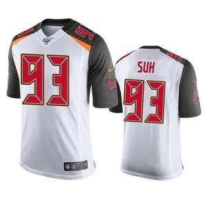 Tampa Bay Buccaneers Ndamukong Suh White 100th Season Vapor Limited Jersey