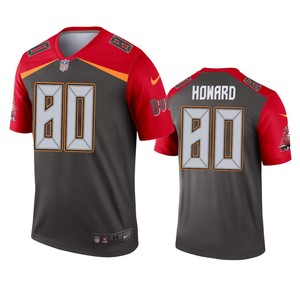 Tampa Bay Buccaneers O.j. Howard Pewter Inverted Legend Jersey