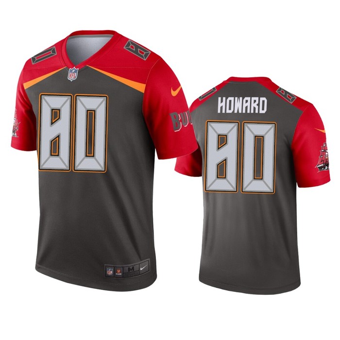 Tampa Bay Buccaneers O.j. Howard Pewter Inverted Legend Jersey