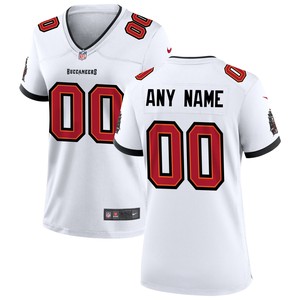 Tampa Bay Buccaneers Womens Custom Game Jersey White Custom Jerseys Nfl