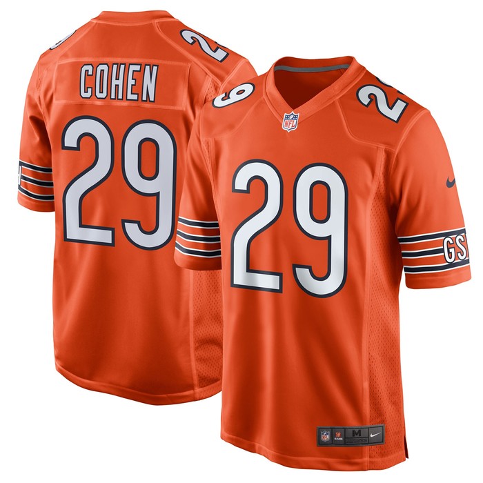 Tarik Cohen Chicago Bears Alternate Game Jersey - Orange Nfl