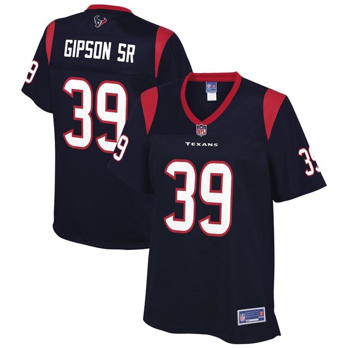 Tashaun Gipson Sr Houston Texans Nfl Pro Line Womens Team Player Jersey - Navy