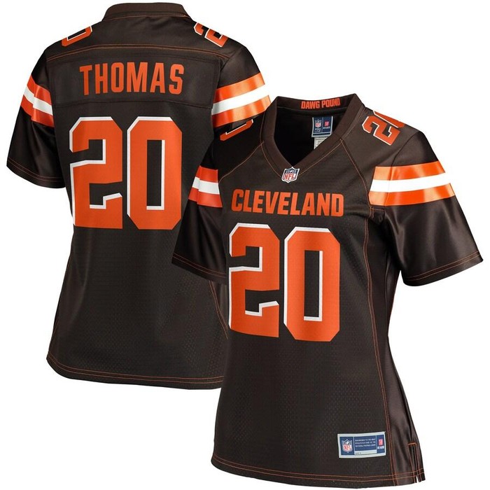 Tavierre Thomas Cleveland Browns Nfl Pro Line Womens Primary Player Jersey - Brown