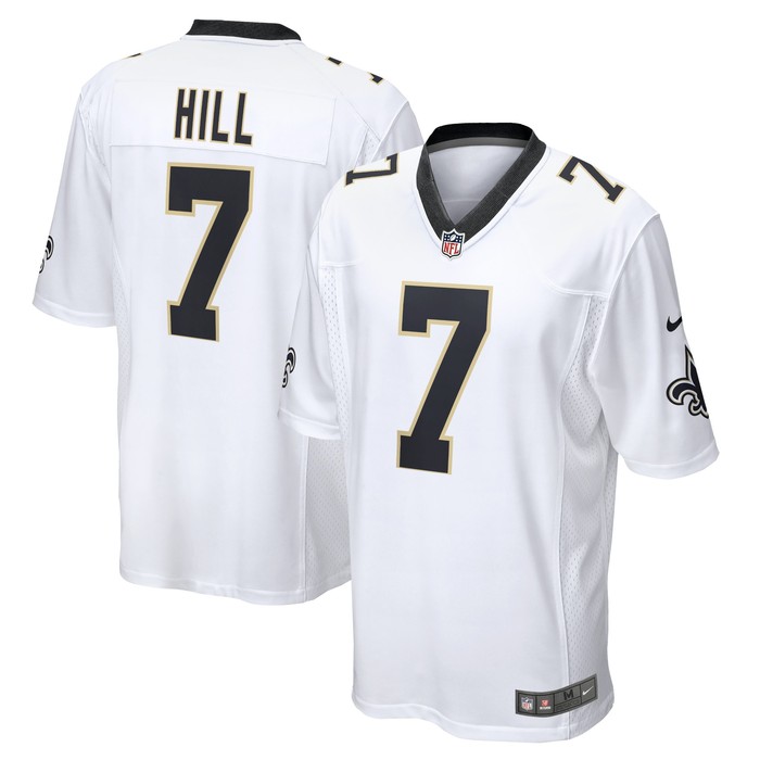 Taysom Hill New Orleans Saints Game Jersey - White Nfl