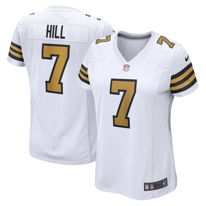 Taysom Hill New Orleans Saints Womens Alternate Game Jersey - White Nfl