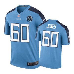 Tennessee Titans #60 Ben Jones Nike Color Rush Light Blue Jersey