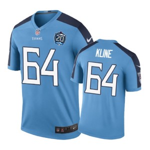 Tennessee Titans #64 Josh Kline Nike Color Rush Light Blue Jersey