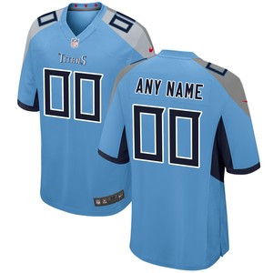 Tennessee Titans Alternate Custom Game Jersey Light Blue Custom Jerseys Nfl