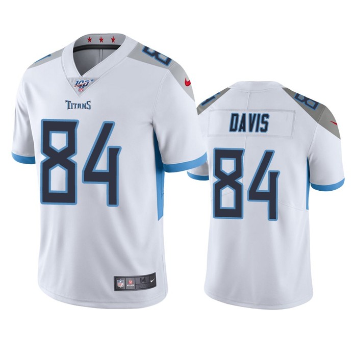 Tennessee Titans Corey Davis White 100th Season Vapor Limited Jersey