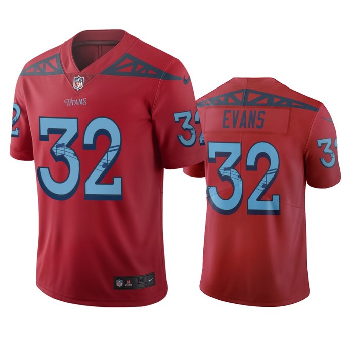 Tennessee Titans Darrynton Evans Red City Edition Vapor Limited Jersey