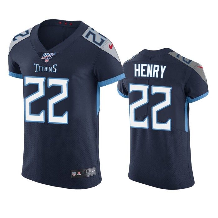 Tennessee Titans Derrick Henry Navy 100th Season Vapor Elite Jersey