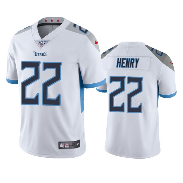 Tennessee Titans Derrick Henry White 100th Season Vapor Limited Jersey