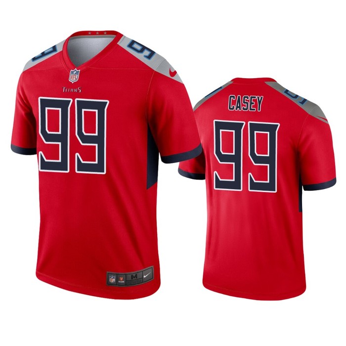 Tennessee Titans Jurrell Casey Red Inverted Legend Jersey