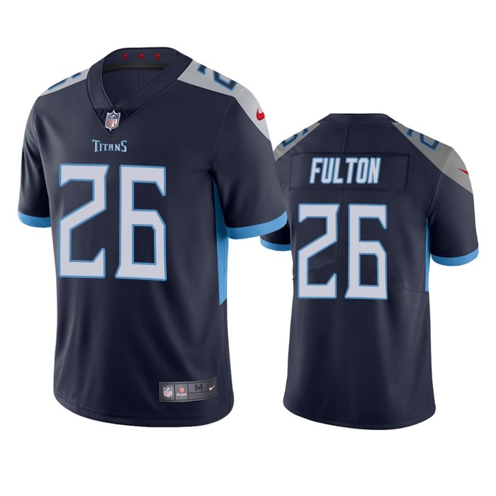 Tennessee Titans Kristian Fulton Navy 2020 Nfl Draft Vapor Limited Jersey