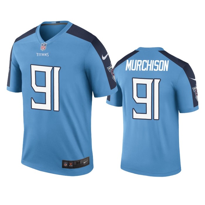 Tennessee Titans Larrell Murchison Light Blue Color Rush Legend Jersey