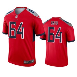 Tennessee Titans Nate Davis Red Inverted Legend Jersey