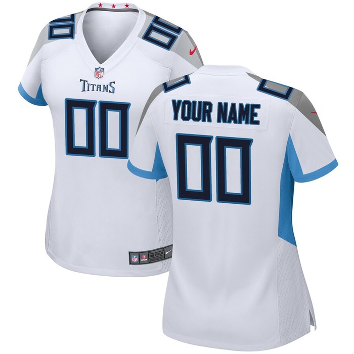 Tennessee Titans Nike Womens Custom Game Jersey - White