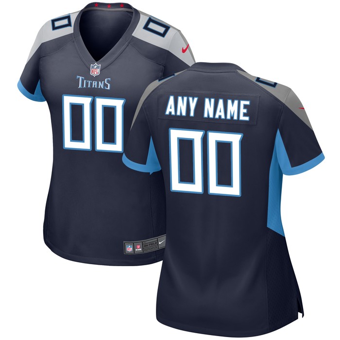 Tennessee Titans Womens Custom Game Jersey - Navy Custom Jerseys Nfl