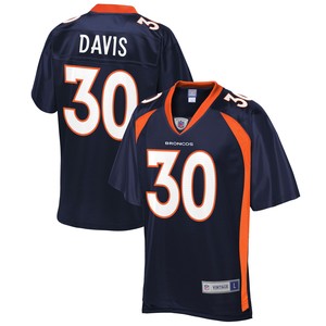 Terrell Davis Denver Broncos Nfl Pro Line Retired Player Jersey - Navy Nfl