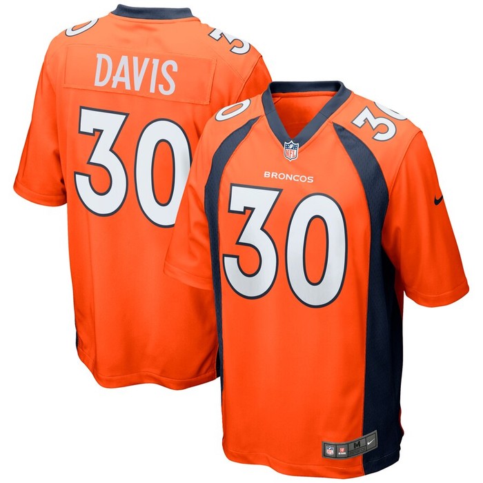 Terrell Davis Denver Broncos Nike Retired Player Game Jersey - Orange