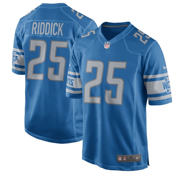 Theo Riddick Detroit Lions Nike 2017 Game Jersey - Blue - Cocomos