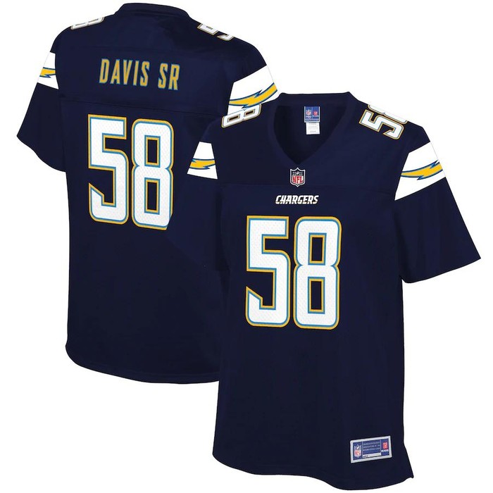 Thomas Davis Sr Los Angeles Chargers Nfl Pro Line Womens Primary Player Jersey - Navy