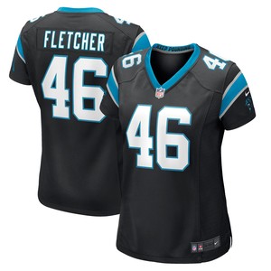 Thomas Fletcher Carolina Panthers Womens Game Jersey - Black Nfl