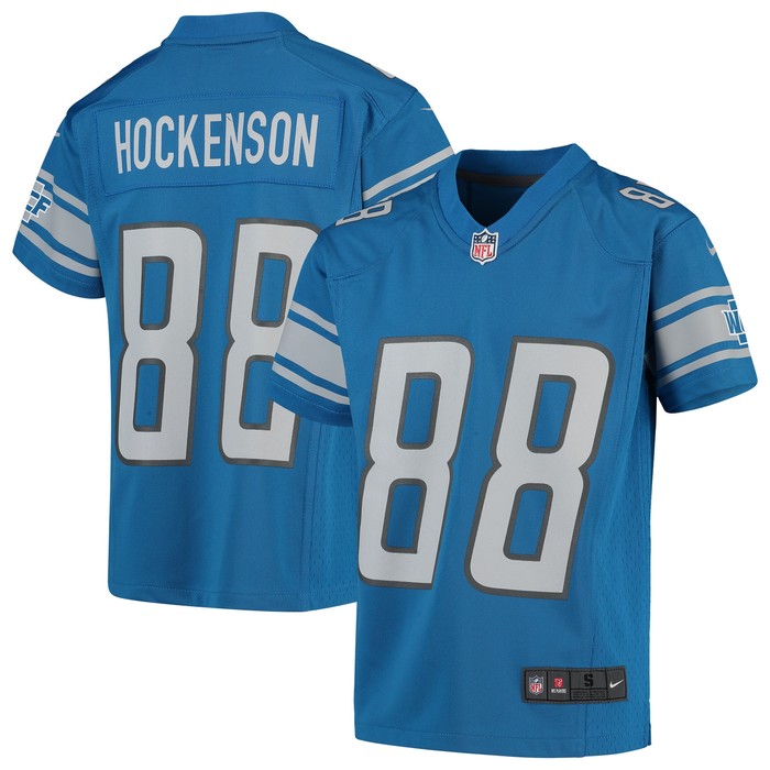 T.j. Hockenson Detroit Lions Game Jersey - Blue Nfl