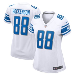 T.j. Hockenson Detroit Lions Womens Game Jersey - White Nfl