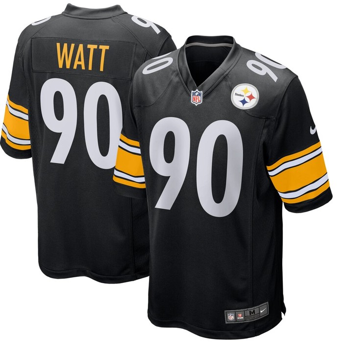 T.j. Watt Pittsburgh Steelers Nike Girls Youth Game Jersey - Black - Cocomos