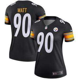 T.j. Watt Pittsburgh Steelers Womens Legend Jersey - Black Nfl