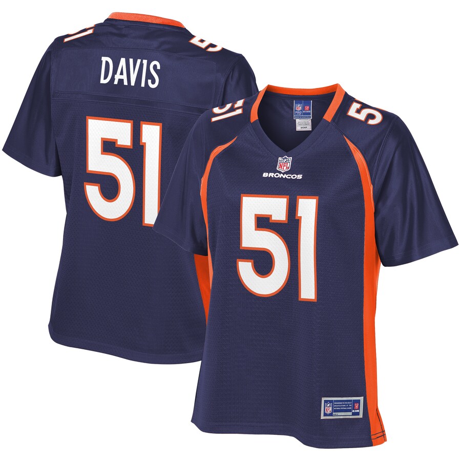 Todd Davis Denver Broncos Nfl Pro Line Womens Alternate Player Jersey - Navy - Cocomos