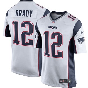 Tom Brady New England Patriots Nike Game Jersey - White/navy Blue