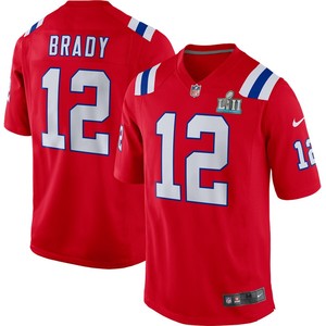 Tom Brady New England Patriots Nike Super Bowl Lii Bound Game Jersey - Red - Cocomos