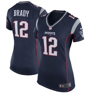 Tom Brady New England Patriots Nike Womens Game Jersey - Navy Blue