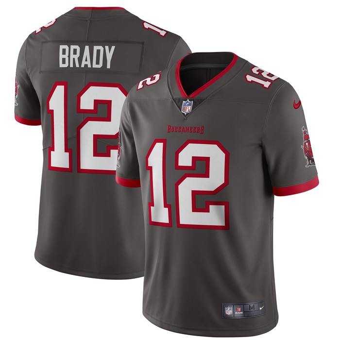 Tom Brady Tampa Bay Buccaneers Alternate Vapor Limited Jersey - Pewter Nfl