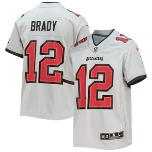 Tom Brady Tampa Bay Buccaneers Inverted Team Game Jersey - Gray Nfl