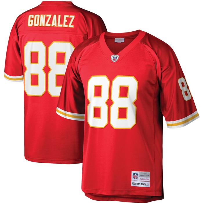 Tony Gonzalez Kansas City Chiefs Mitchell & Ness 2004 Legacy Replica Jersey - Red Nfl