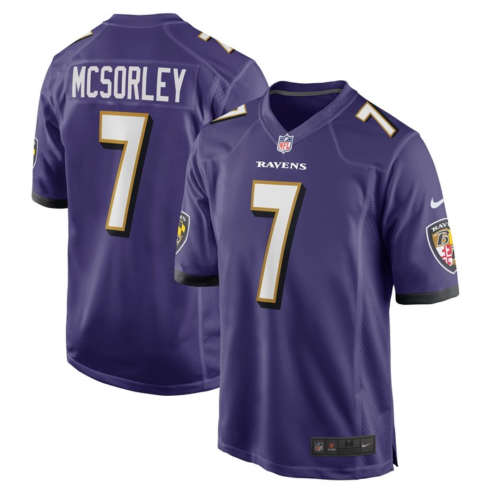 Trace Mcsorley Baltimore Ravens Player Game Jersey - Purple Nfl