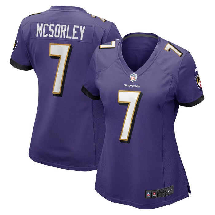 Trace Mcsorley Baltimore Ravens Womens Player Game Jersey - Purple Nfl