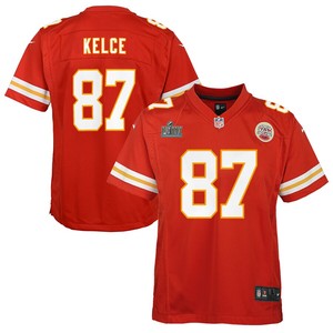 Travis Kelce Kansas City Chiefs Nike Youth Super Bowl Liv Game Jersey - Red