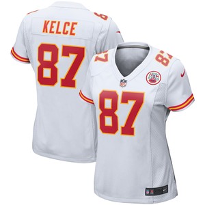 Travis Kelce Kansas City Chiefs Womens Player Game Jersey - White Nfl - Cocomos