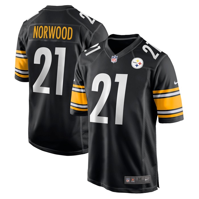 Tre Norwood Pittsburgh Steelers Game Jersey - Black Nfl