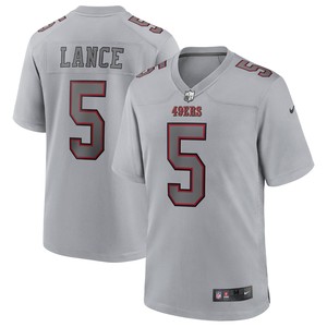 Trey Lance San Francisco 49ers Atmosphere Fashion Game Jersey - Gray Nfl