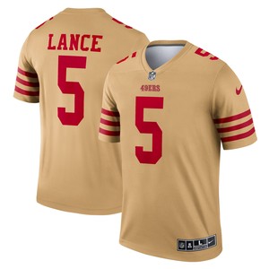 Trey Lance San Francisco 49ers Inverted Legend Jersey - Gold Nfl