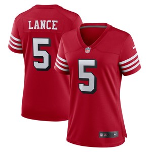 Trey Lance San Francisco 49ers Womens Alternate Game Jersey Scarlet Nfl