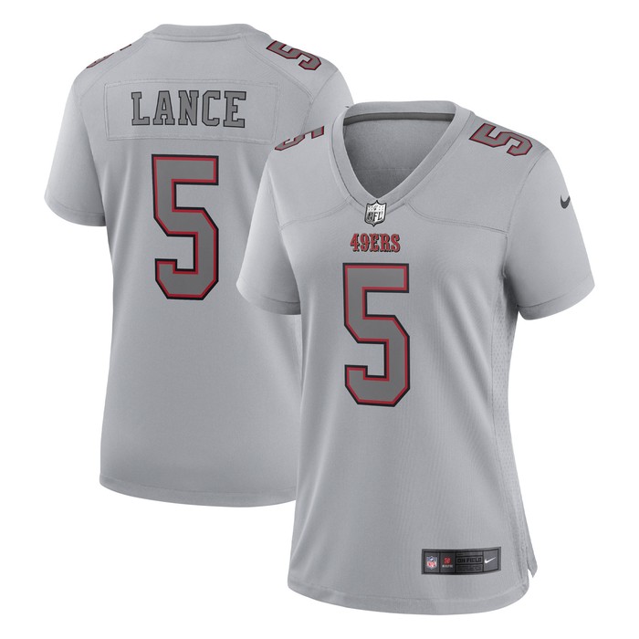 Trey Lance San Francisco 49ers Womens Atmosphere Fashion Game Jersey - Gray Nfl