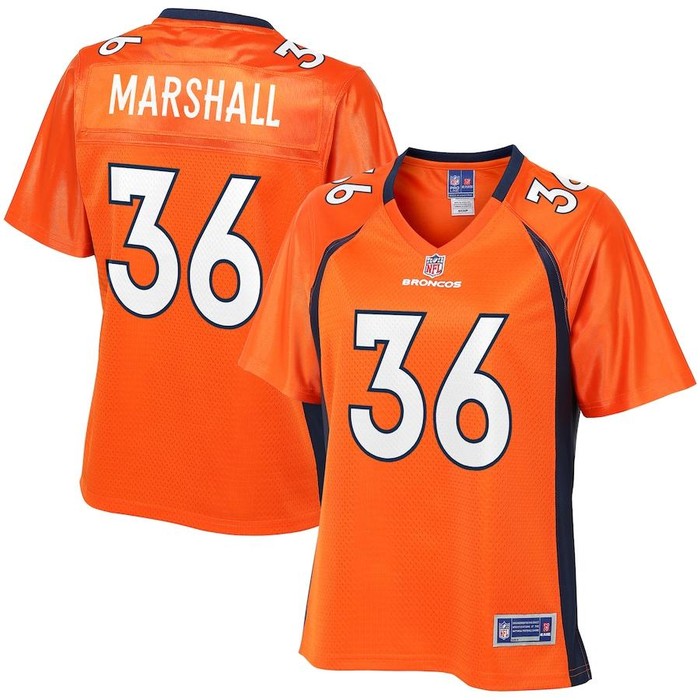 Trey Marshall Denver Broncos Nfl Pro Line Womens Player Jersey - Orange - Cocomos