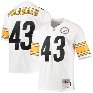 Troy Polamalu Pittsburgh Steelers Mitchell & Ness 2005 Legacy Replica Jersey - White Nfl